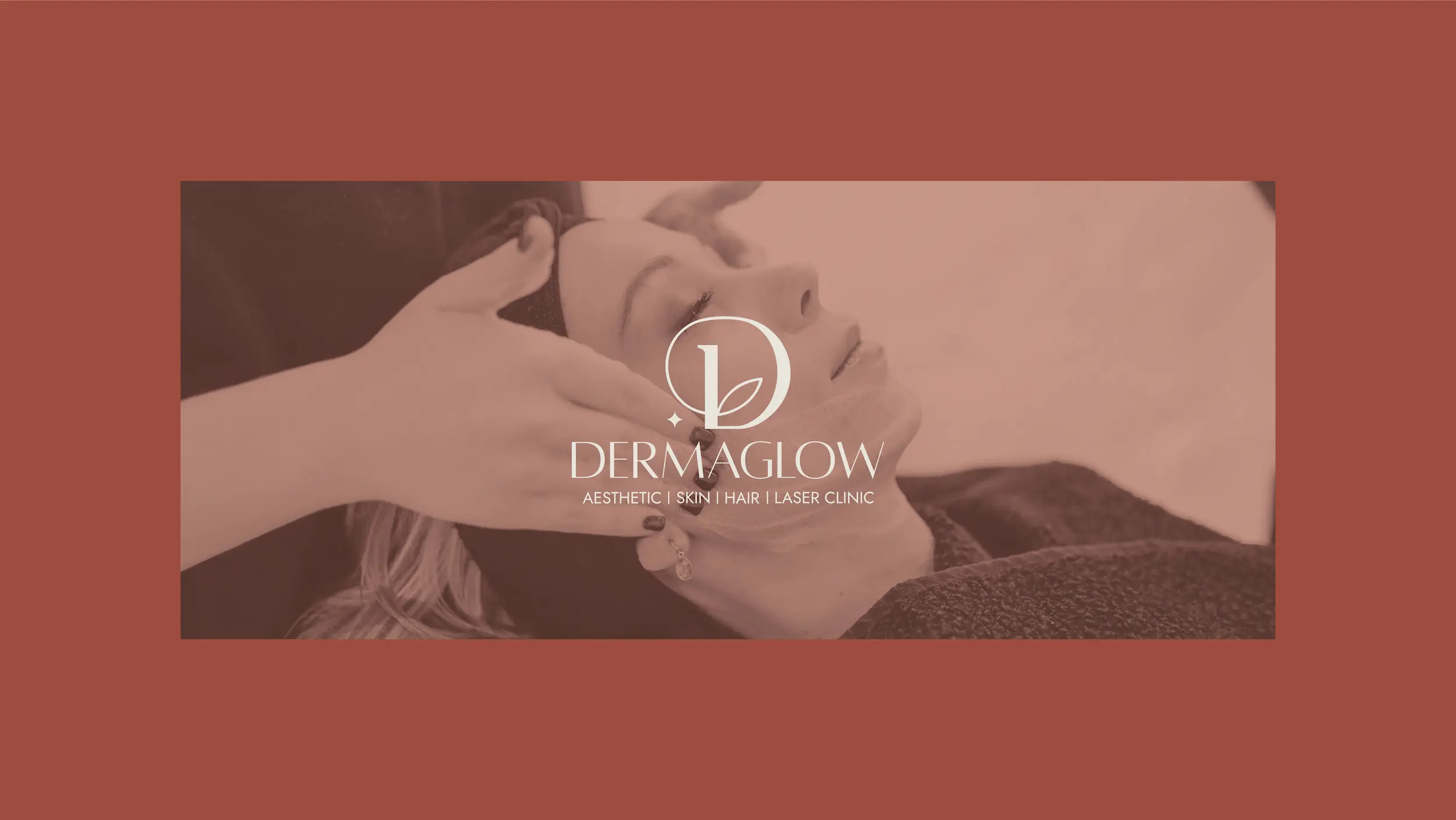 DERMAGLOW – BRAND IDENTITY DESIGN 1 Skincare Brand Identity – Dermaglow Aesthetic Clinic Brand Identity Cover