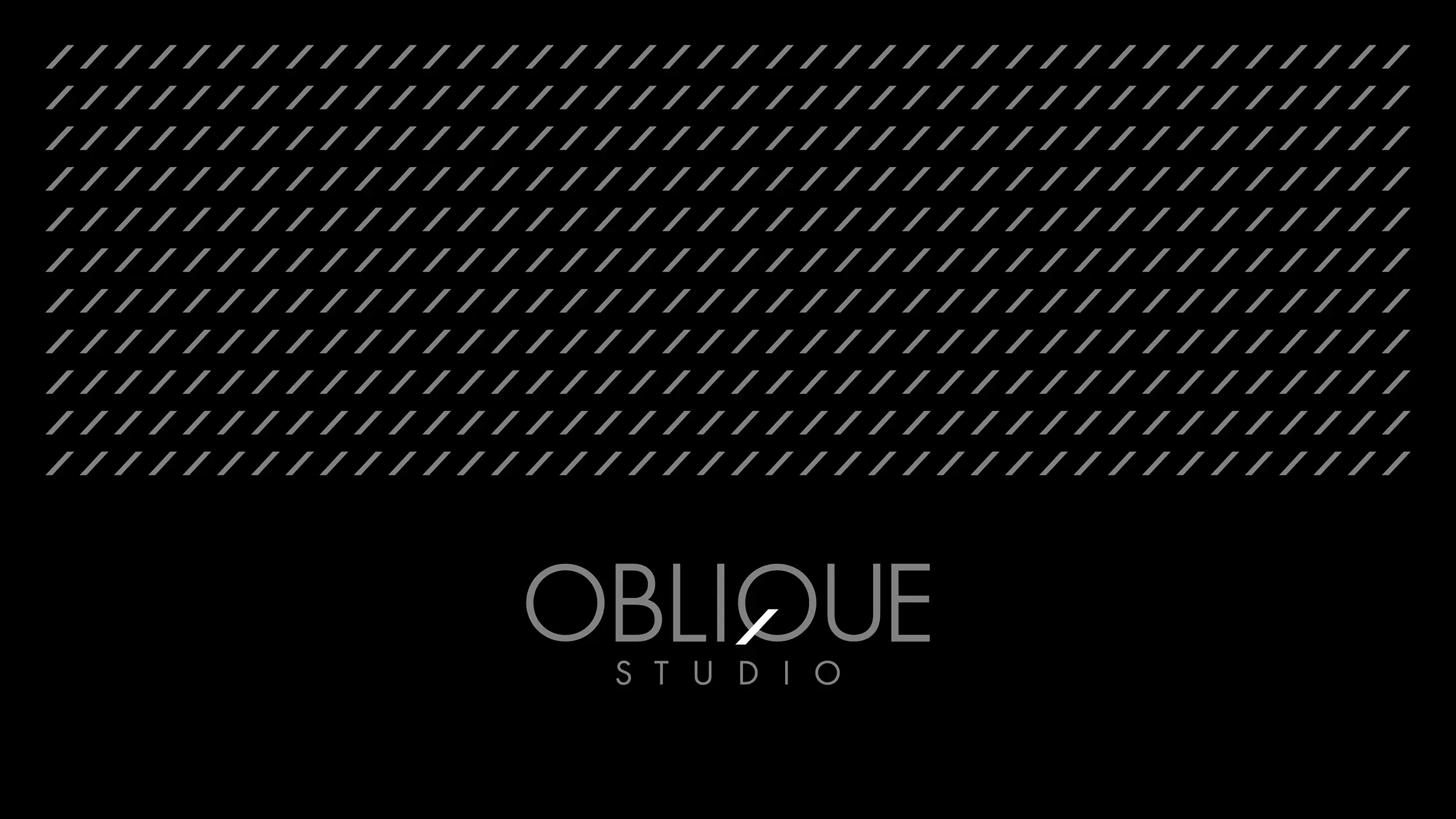 OBLIQUE STUDIO – BRAND IDENTITY DESIGN 2 Brand Identity Design – Oblique Studio Diagonal Pattern Design