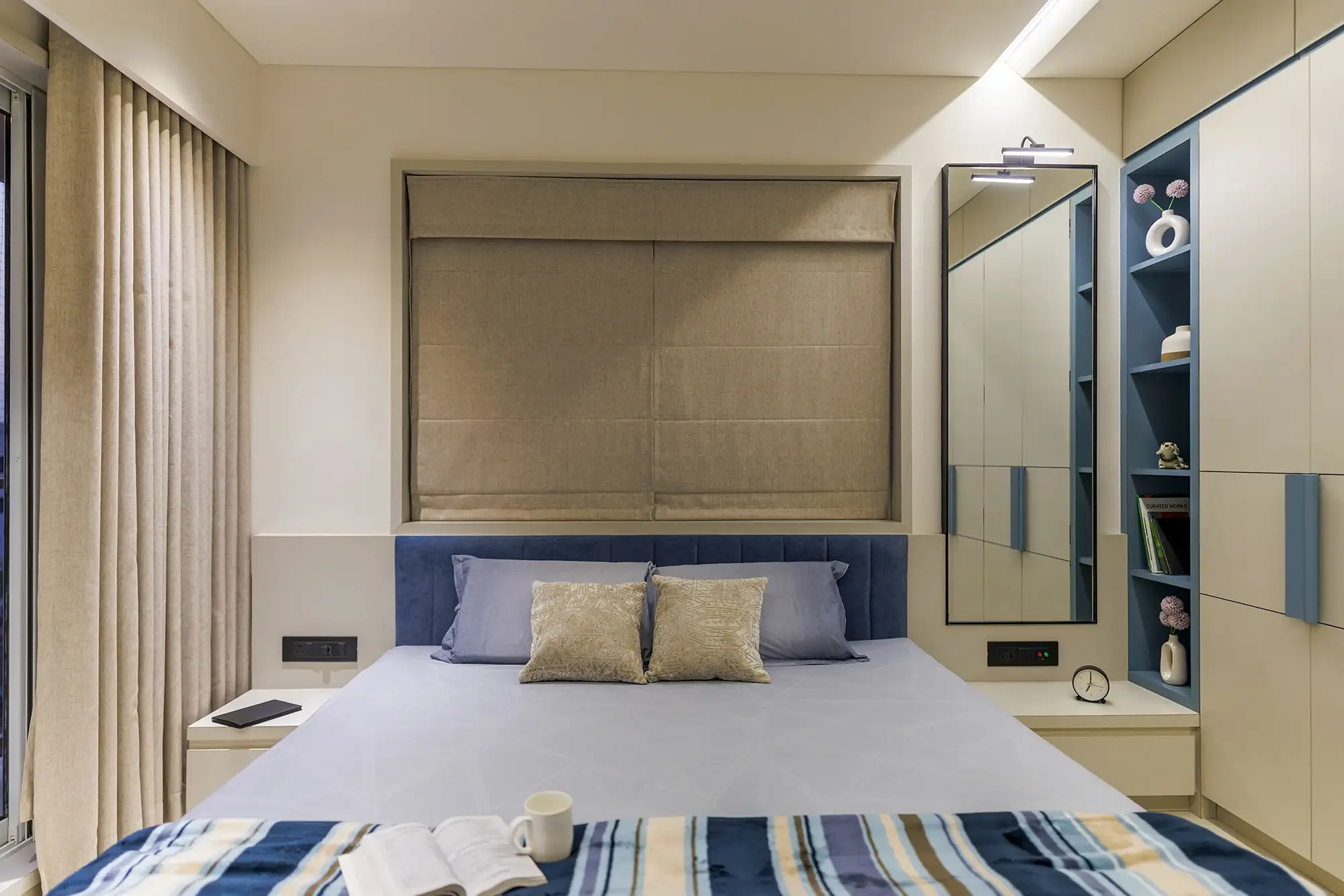 VRAJ – MODERN RESIDENCE 12 Modern Interior Design Rajkot – VRAJ Contemporary Master Bedroom