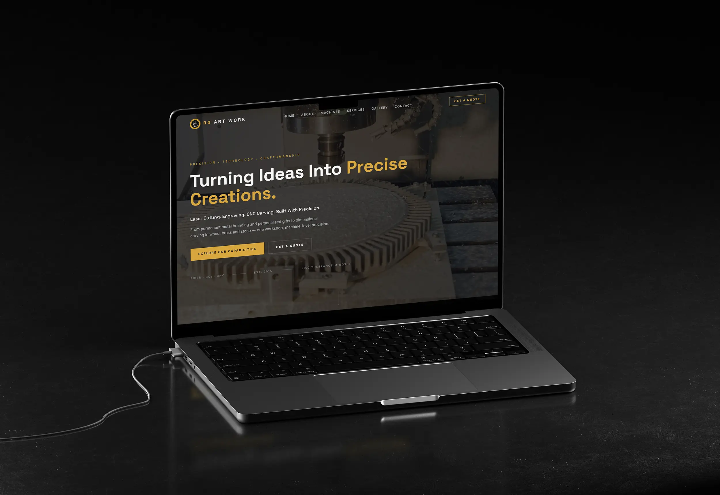 Portfolio 3 Landing Page Design – RG ART WORK Responsive Website