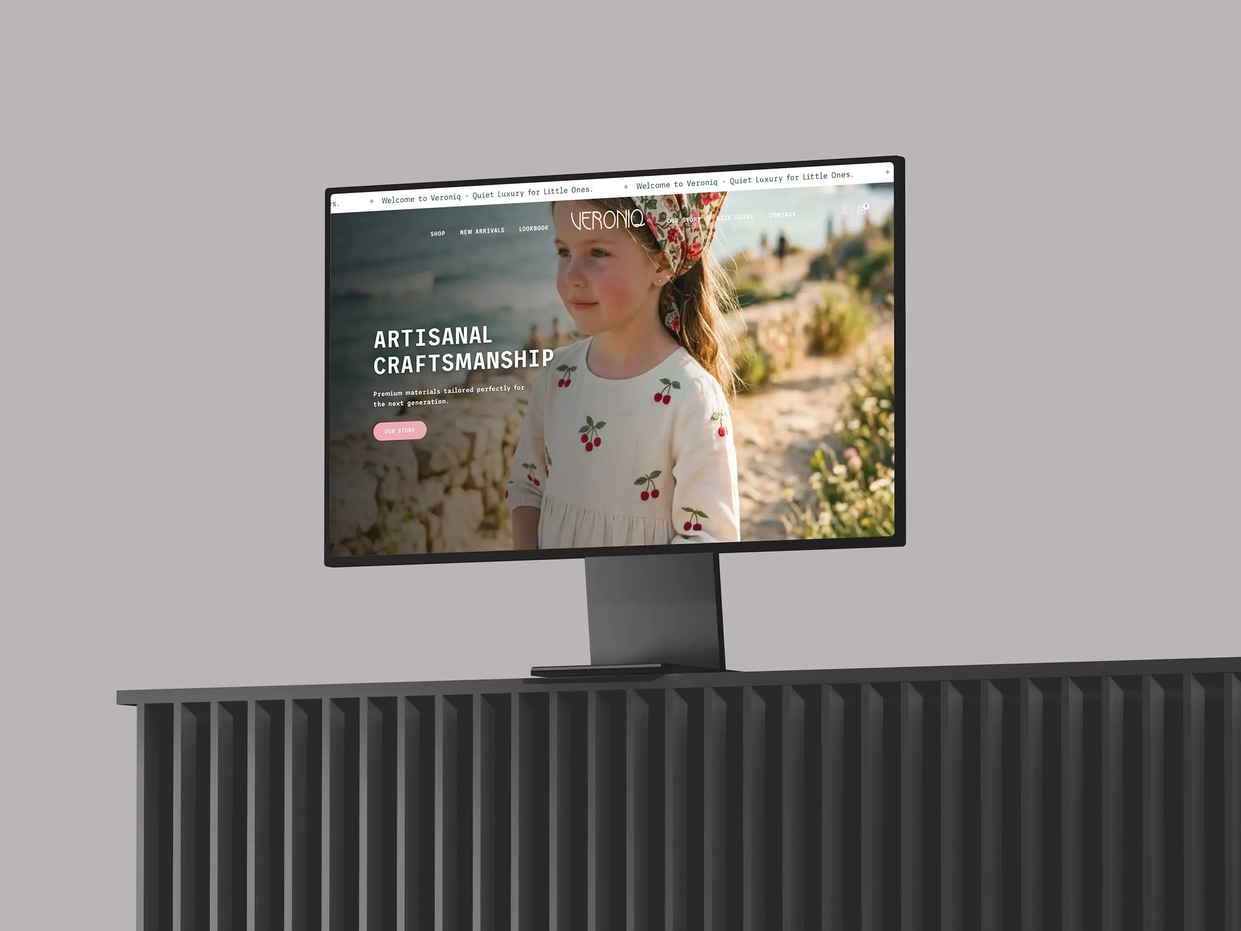 Portfolio 4 Kids Clothing Website Design – Veroniq Responsive E-commerce Website